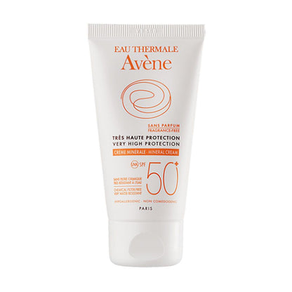 Avène Sun Protection Mineral Cream 50+ - Zonnebrand - 50 ml