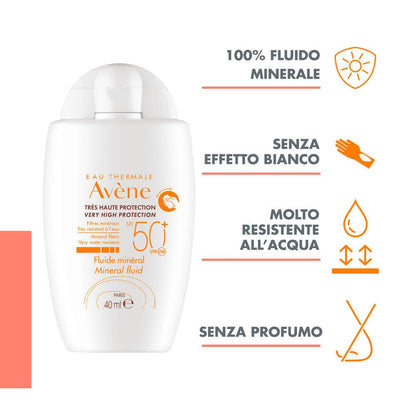 Avène Minerale Fluid SPF50+ 40 ml