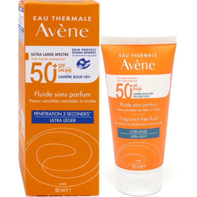 Avène Zon Fluide SPF50+ - Zonnebrand - 50 ml