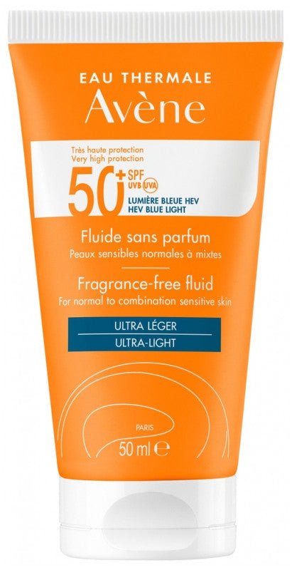 Avène Zon Fluide SPF50+ - Zonnebrand - 50 ml